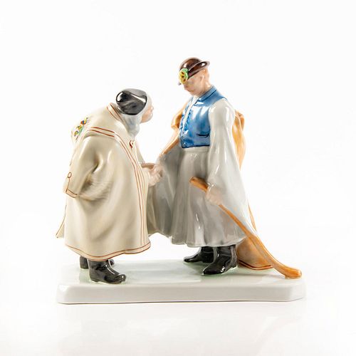 HEREND PORCELAIN LARGE FIGURE THE