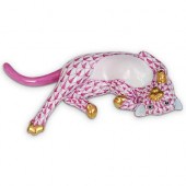 HEREND PORCELAIN LAYING CATDES