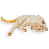 HEREND PORCELAIN LAYING CATDES