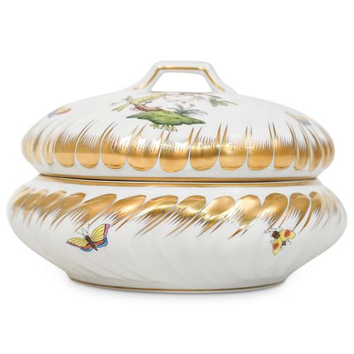 HEREND PORCELAIN LIDDED CANDY