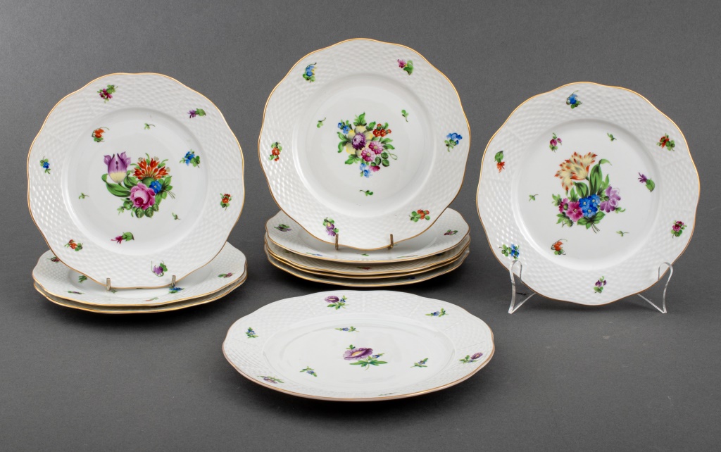 HEREND PORCELAIN MIXED BOUQUETS