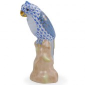HEREND PORCELAIN PARROT FIGURI