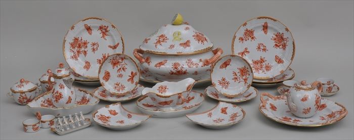 HEREND PORCELAIN PART DINNER