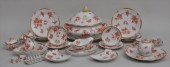 HEREND PORCELAIN PART DINNER S