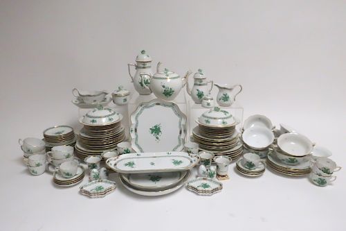 HEREND PORCELAIN PARTIAL DINNER