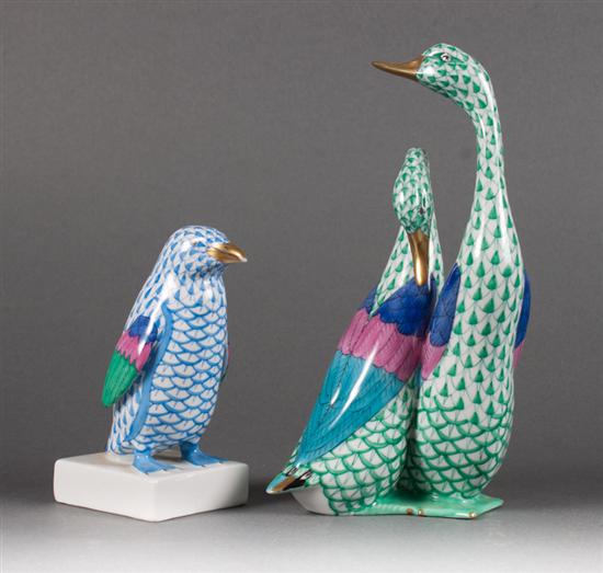 Herend porcelain penguin in the