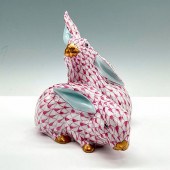 HEREND PORCELAIN PINK FIGURINE