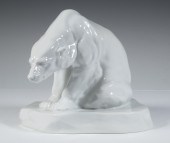 HEREND PORCELAIN POLAR BEAR FI