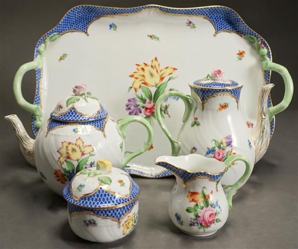 HEREND PORCELAIN PRINTEMPS BLUE