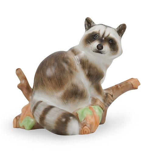HEREND PORCELAIN RACCOON