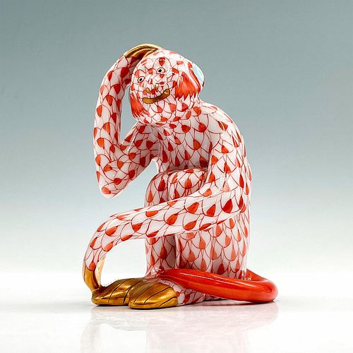 HEREND PORCELAIN RED FIGURINE,