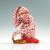 HEREND PORCELAIN RED FIGURINE,