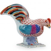 HEREND PORCELAIN ROOSTER FIGUR