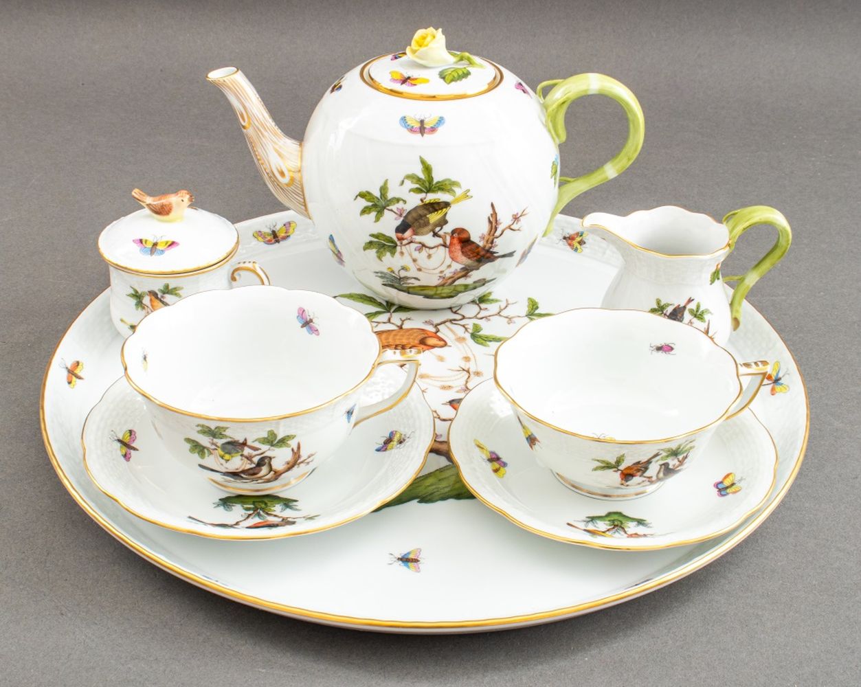HEREND PORCELAIN "ROTHSCHILD BIRDS"