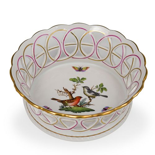 HEREND PORCELAIN "ROTHSCHILD" WEAVE