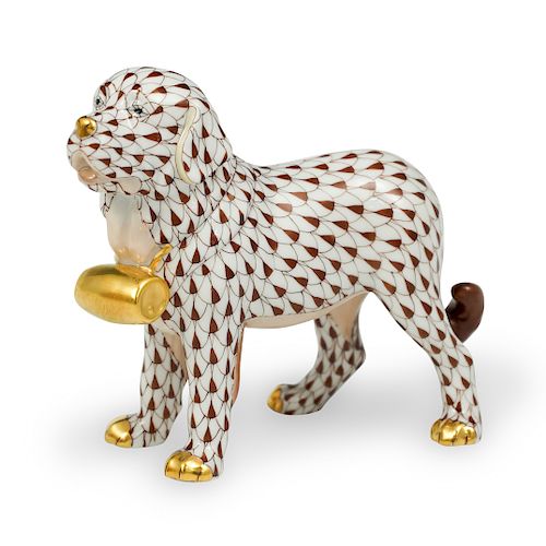 HEREND PORCELAIN SAINT BERNARD