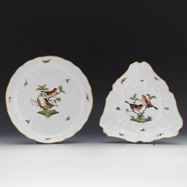 HEREND PORCELAIN SERVING BOWLS,
