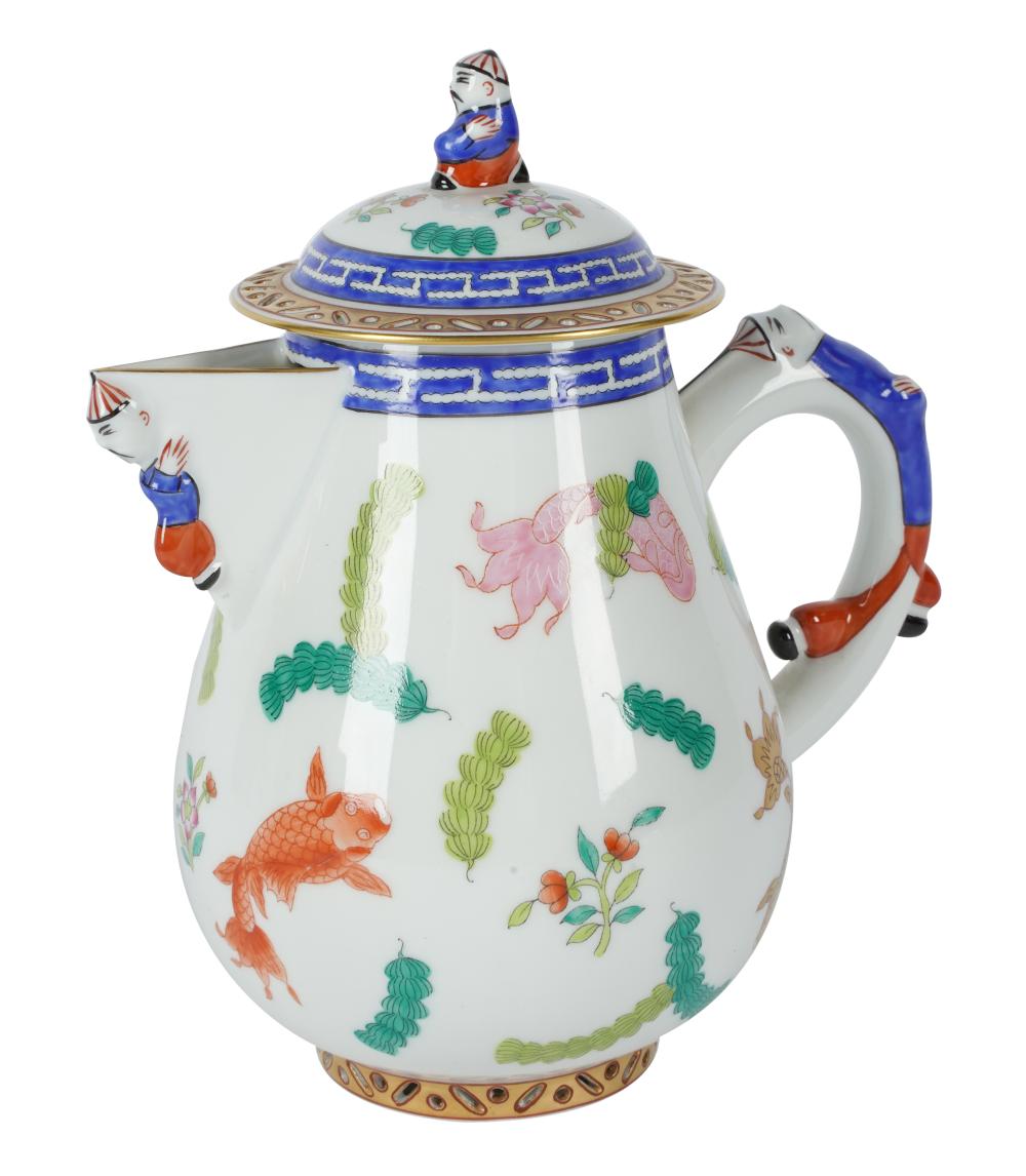 HEREND PORCELAIN TEAPOTprinted