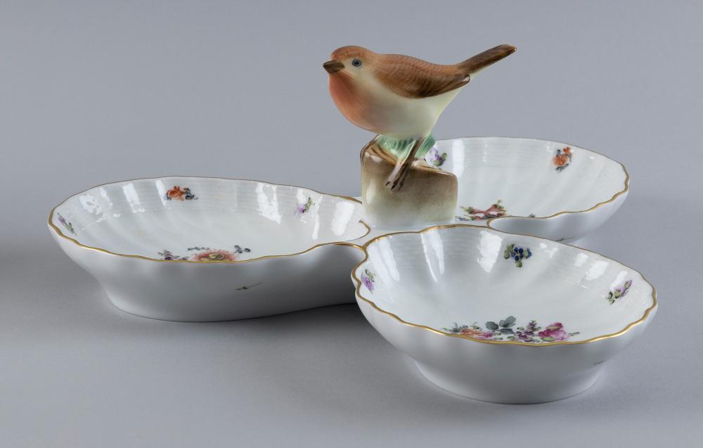 HEREND PORCELAIN THREE-PART