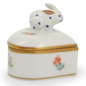 HEREND PORCELAIN TRINKET BOXDE