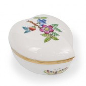 HEREND PORCELAIN TRINKET BOXDE
