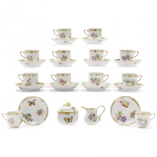 HEREND QUEEN VICTORIA  DEMITASSE