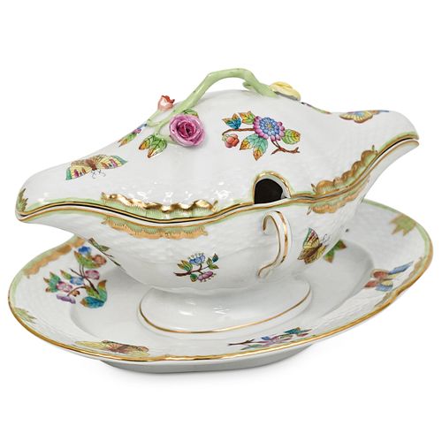 HEREND "QUEEN VICTORIA" LIDDED