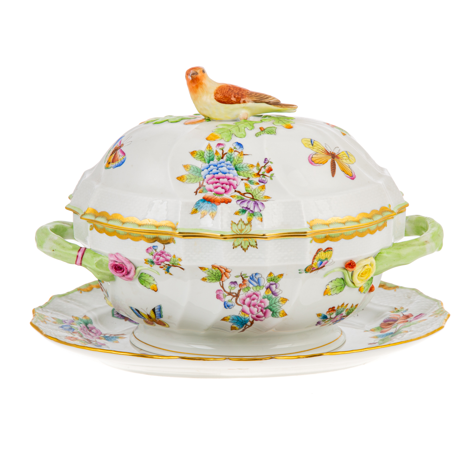 HEREND QUEEN VICTORIA SOUP TUREEN &