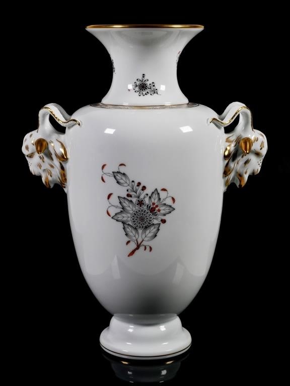 HEREND RAMS HEAD PORCELAIN