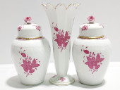 HEREND RASPBERRY CHINESE BOUQU