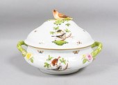 HEREND ROTHSCHILD BIRD OVAL TU