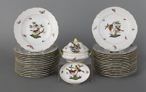 Herend Rothschild bird pattern