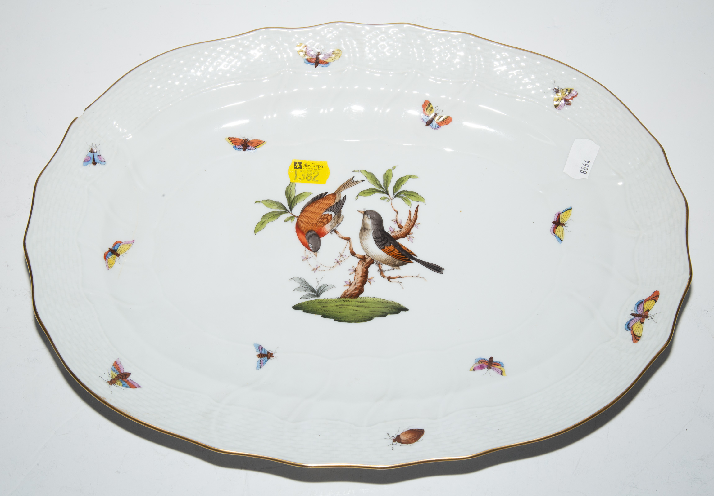 HEREND "ROTHSCHILD BIRD" PLATTER .