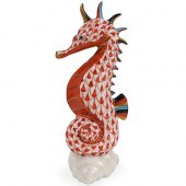 HEREND SEAHORSE FIGURINEDESCRI
