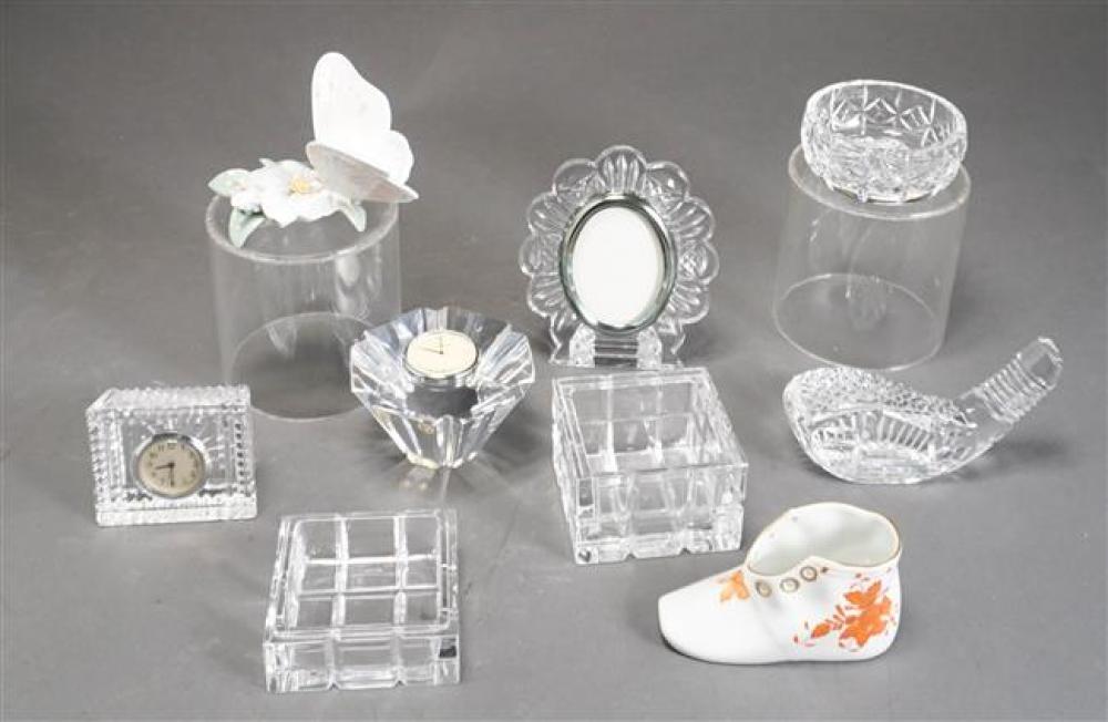 HEREND SHOE, LLADRO BUTTERFLY AND A