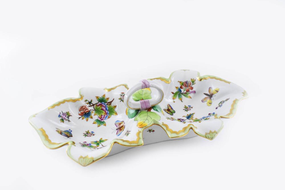 HEREND VICTORIA PATTERN DOUBLE-LEAF