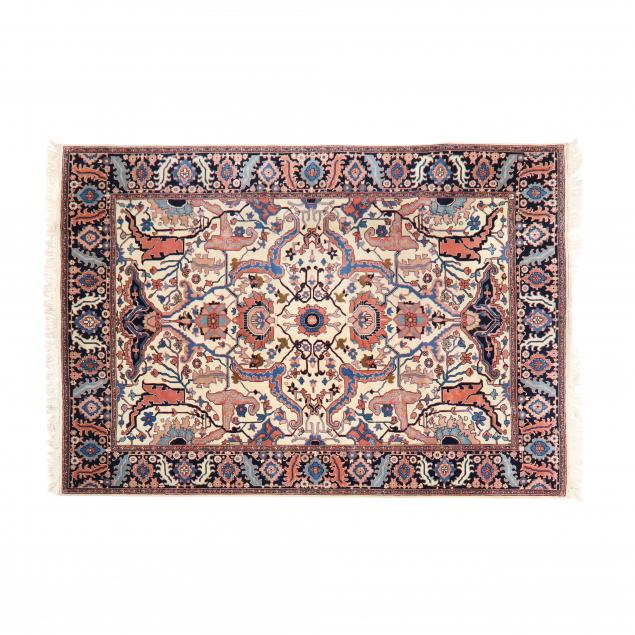 HERIZ CARPET Ivory field with