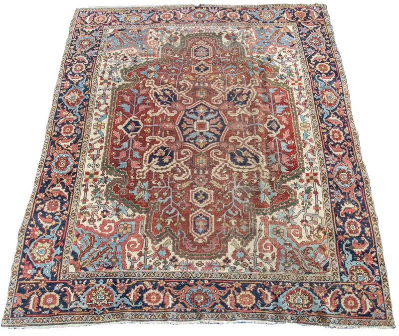HERIZ CARPET Large serrated rosette