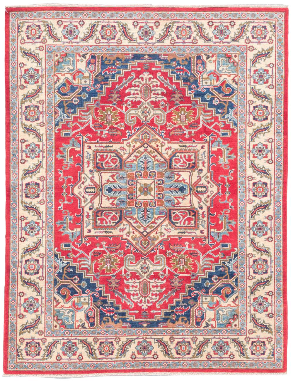 HERIZ DESIGN RUG: 5’9” X 7’5”