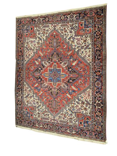 HERIZ ORIENTAL CARPET, 10' 6" X 15'