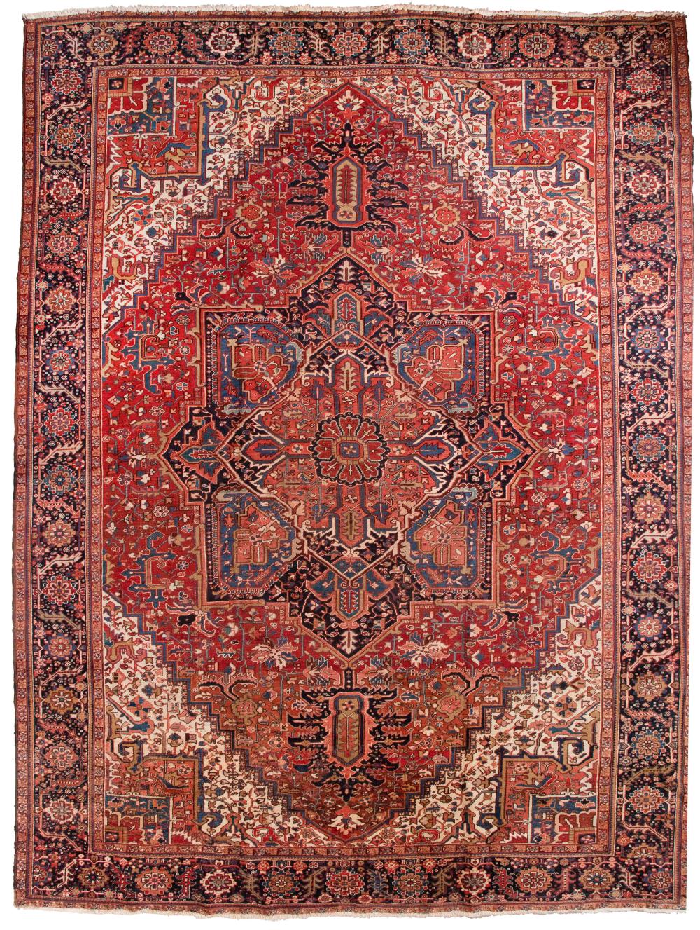 HERIZ RUG: 11’1” X 15’6” CIRCA