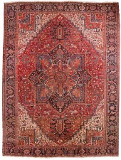 HERIZ RUG: 11’1” X 15’6” CIRCA
