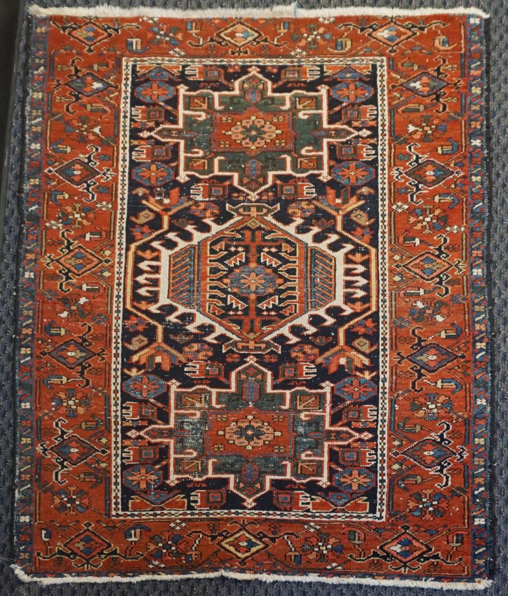 HERIZ RUG, 4 FT 3 IN X 3 FT 3