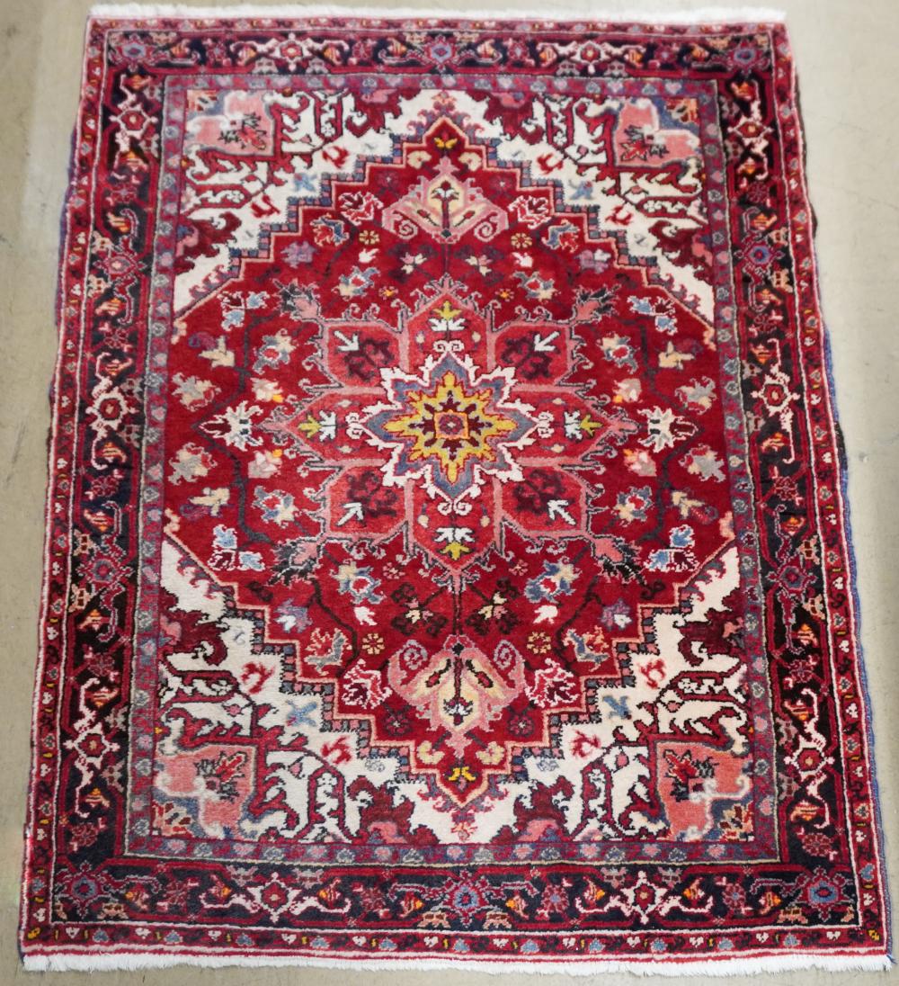HERIZ RUG, 5 FT 2 IN X 3 FT 7
