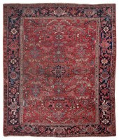 HERIZ RUG: 7’3" X 8’8" CIRCA 1