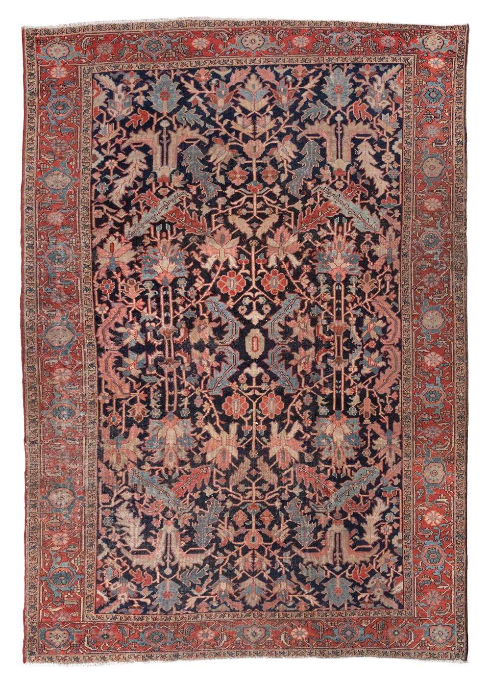HERIZ RUG: 8’6” X 12’5” CIRCA