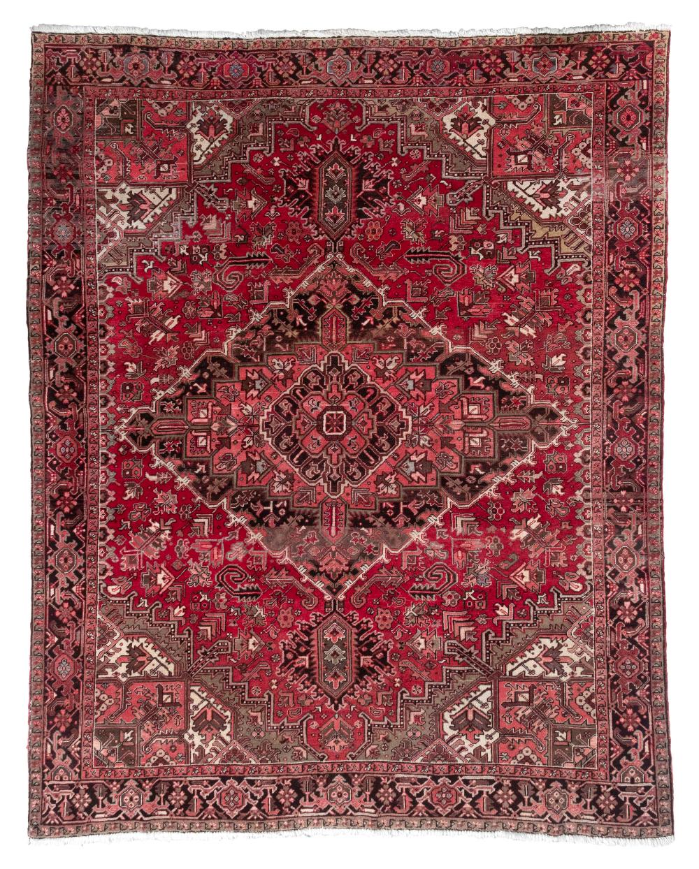 HERIZ RUG: 9’1” X 11’2” THIRD