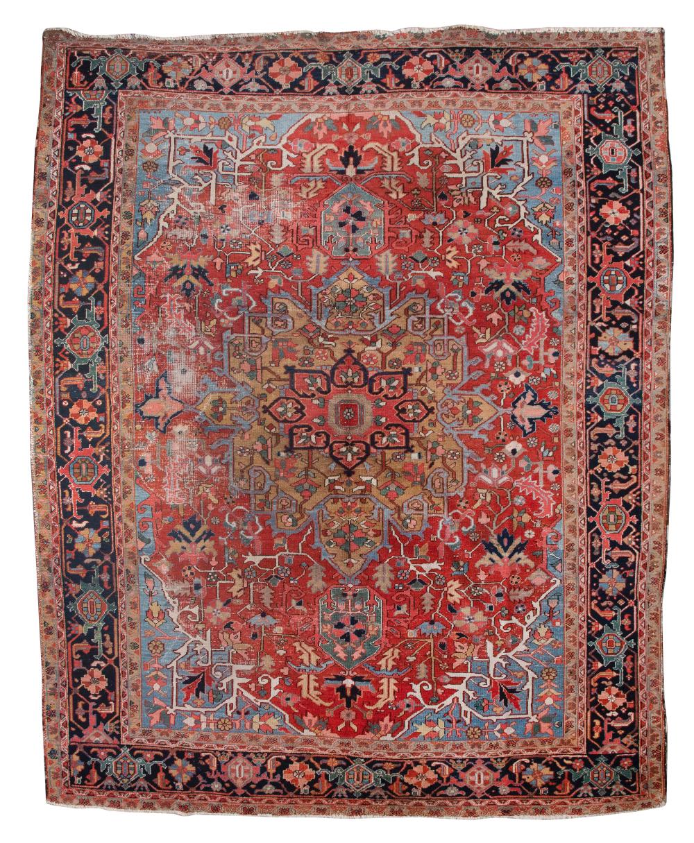 HERIZ RUG: 9’5" X 11’10" CIRCA