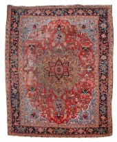 HERIZ RUG: 9’5" X 11’10" CIRCA