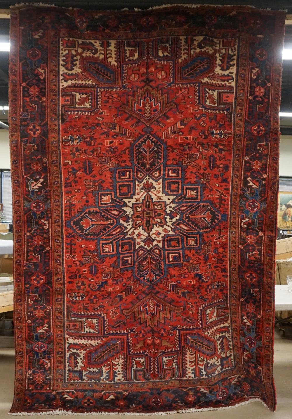 HERIZ RUG, APPROX. 10 FT X 6 FT 8